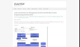
							         Link Outs:Portal User Management Architecture(PUMA) System ...								  
							    