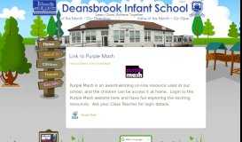 
							         Link to Purple Mash | Deansbrook Infant School								  
							    