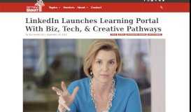 
							         LinkedIn Launches Learning Portal With Biz, Tech, & Creative ...								  
							    