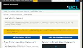 
							         LinkedIn Learning | Information Services Division - UCL - London's ...								  
							    