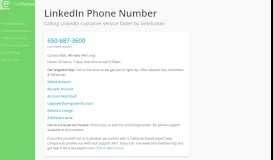 
							         LinkedIn Phone Number | Call Now & Shortcut to Rep - GetHuman								  
							    