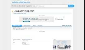 
							         linkentry.fiat.com at WI. AD FS 2.0 Authentication Web site								  
							    