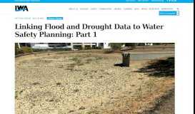 
							         Linking Flood and Drought Data to Water Safety Planning: Part 5 ...								  
							    