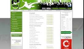 
							         Linkliste - FFC Gera | Homepage vom Frauenfussballclub Gera								  
							    