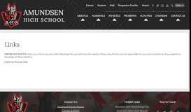 
							         Links - Amundsen High School								  
							    