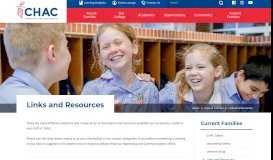 
							         Links and Resources | Cannon Hill Anglican College								  
							    