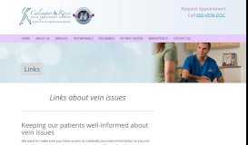 
							         Links | Calcagno & Rossi Vein Treatment Center								  
							    
