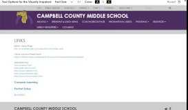 
							         Links - Campbell County Middle School								  
							    