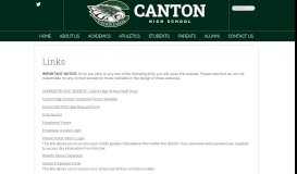 
							         Links - Canton High School - Canton ISD								  
							    