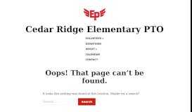 
							         Links | Cedar Ridge Parent Teacher Organization (PTO)								  
							    