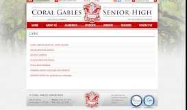 
							         Links - Coral Gables Senior High								  
							    