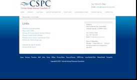 
							         Links - CSPC - Colorado Springs Pulmonary Consultants								  
							    