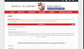
							         Links - Doral Academy - Fire Mesa								  
							    