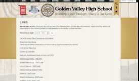 
							         Links - Golden Valley High School								  
							    