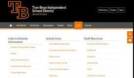 
							         Links Home Page / Home - Tom Bean ISD								  
							    