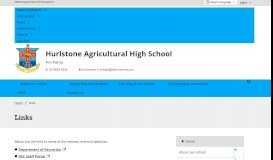 
							         Links - Hurlstone Agricultural High School								  
							    