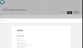 
							         Links - Information - Mercia Juniors Football Club								  
							    