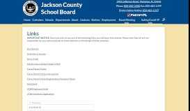 
							         Links - Jackson County School Board								  
							    