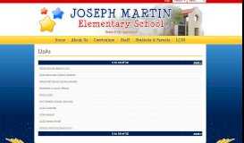 
							         Links - Joseph Martin Elementary School								  
							    
