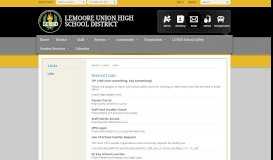 
							         Links - Lemoore Union High School District - schoolwires.net								  
							    