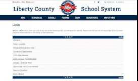 
							         Links - Liberty County School System								  
							    