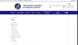 
							         Links – Links – The School District of DeSoto County								  
							    