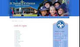 
							         Links & Logins - St Thomas of Villanova Parish School, Mareeba								  
							    