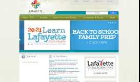 
							         { Links : LPSS : Lafayette Parish School System }								  
							    