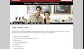 
							         Links | MA Small Business Development Center Network | UMass ...								  
							    