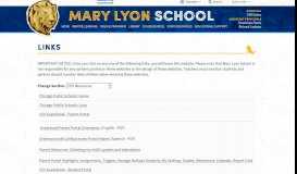 
							         Links - Mary Lyon School								  
							    