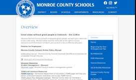 
							         Links - Miscellaneous - Monroe County Schools								  
							    