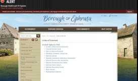 
							         Links of Interest | Ephrata Borough, PA - Official Website								  
							    