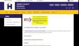 
							         Links / Parent Links - Henry County Schools								  
							    