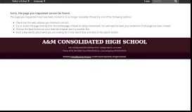 
							         Links – Parent Resources – A&M Consolidated High School								  
							    