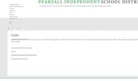 
							         Links - Pearsall Independent School District								  
							    