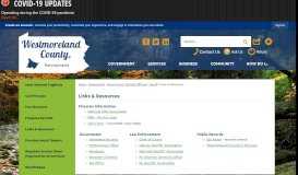 
							         Links & Resources | Westmoreland County, PA - Official Website								  
							    