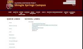 
							         Links - Shingle Springs Campus - California Montessori Project								  
							    