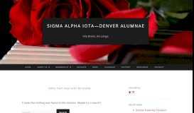 
							         Links | Sigma Alpha Iota—Denver Alumnae								  
							    