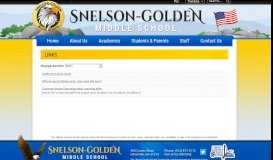 
							         Links - Snelson-Golden Middle School								  
							    