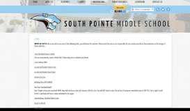 
							         Links - South Pointe Middle - Walnut Valley Unified School District								  
							    
