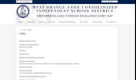 
							         Links – Staff Only – West Orange-Cove Consolidated Independent ...								  
							    