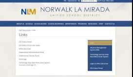 
							         Links – Staff Resources – Norwalk La Mirada Unified School District								  
							    