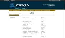 
							         Links - Stafford Middle School								  
							    