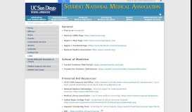 
							         Links - Student National Medical Association, School of Medicine, UCSD								  
							    
