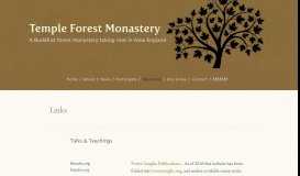
							         Links — Temple Forest Monastery								  
							    