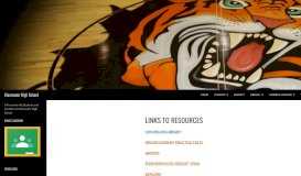 
							         Links to Resources | Clearwater High School - CHS Tiger Library								  
							    