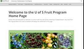 
							         Links - University of Saskatchewan Fruit Program								  
							    