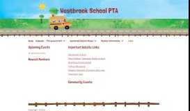 
							         Links - Westbrook School PTA								  
							    