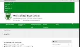 
							         Links - Whitebridge High School								  
							    