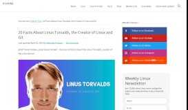
							         Linus Torvalds: 20 Facts About the Creator of Linux - It's FOSS								  
							    